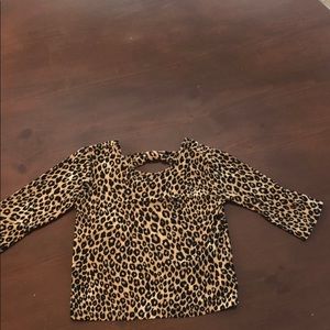 cheetah print quarter sleeve